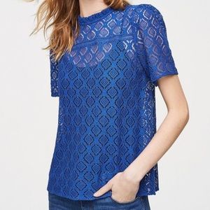 ⚡️3/$17⚡️LOFT Sheer Lace Blouse